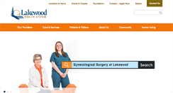 Desktop Screenshot of lakewoodhealthsystem.com